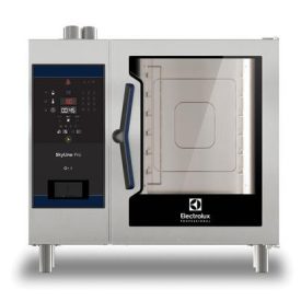   Electrolux Skyline Pro kombipároló dirket vízbefecskendezéssel és digitális vezérléssel, 6 GN 1/1, elektromos, programozható, automata tisztítórendszer