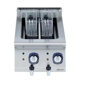   Electrolux 700XP Két medencés elektromos asztali fritőz, olajsütő, 2x5 liter