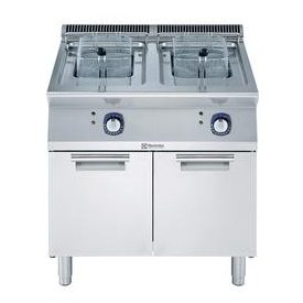   Electrolux 700XP 2 medencés szabadonálló elektromos fritőz, olajsütő,  2x15 liter