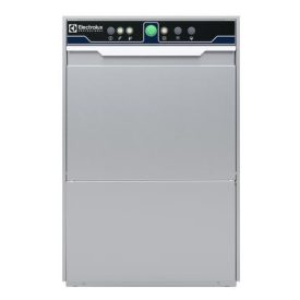   Electrolux dupla falú pohármosogató gép, 40x40 cm kosár, 1 ciklus, ürítő pumpa, mosószer és öblítőszer adagoló,