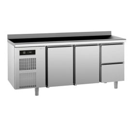 SAGI KUB2A 2 ajtós, 2 fiókos hűtött munkaasztal 