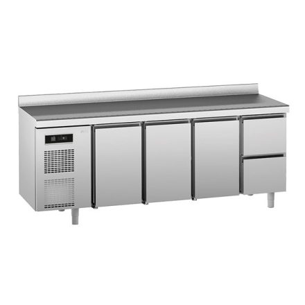 SAGI KUC2A 3 ajtós 2 fiókos hűtött munkaasztal