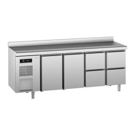 SAGI KUC4A 2 ajtós 4 fiókos hűtött munkaasztal