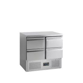 TECNODOM Saladette 4 fiókos hűtöttmunkaasztal